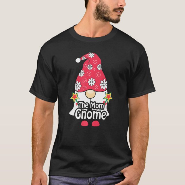 The Mom Gnome Family Matching Christmas T-Shirt (Front)
