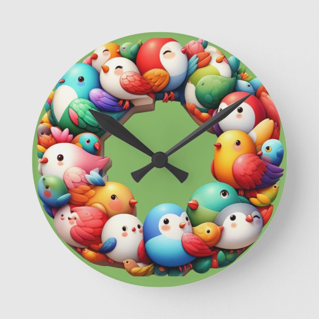 the moment round clock (Front)