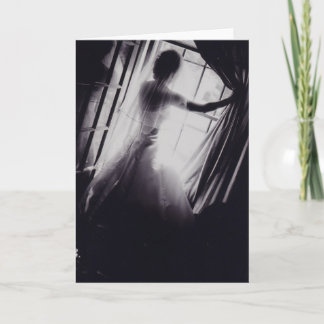 "The moment you arrived." Card