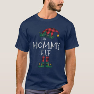 The Mommy Elf Matching Family Group Gift Funny Chr T-Shirt