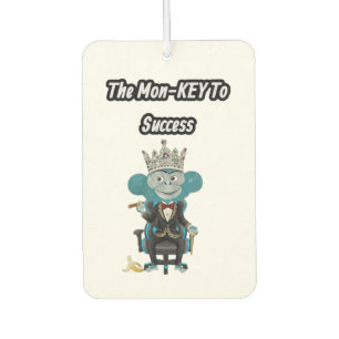 The mon-key to success car air freshener