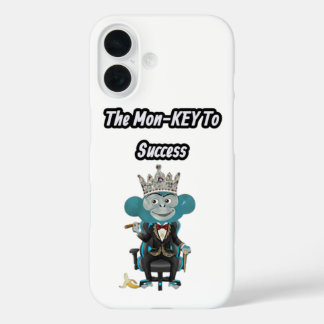 The mon-key to success iPhone 16 case