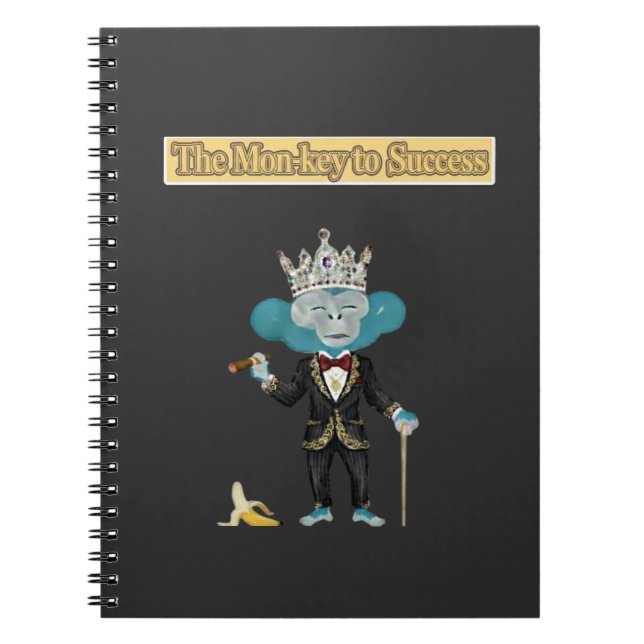 The Mon-Key to success Notebook (Front)