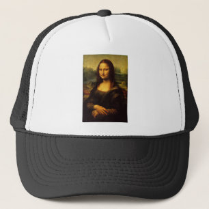 The Mona Lisa by Leonardo Da Vinci c. 1503-1505 Trucker Hat