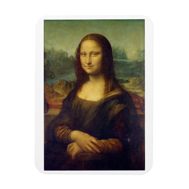 "THE MONA LISA" BY LEONARDO DA VINCI PHOTO MAGNET (Vertical)