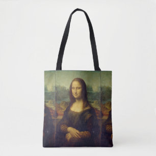"THE MONA LISA" BY LEONARDO DA VINCI TOTE BAG