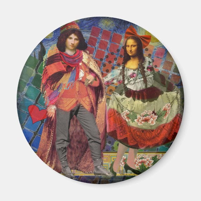 The Mona Lisa in Love Magnet (Front)