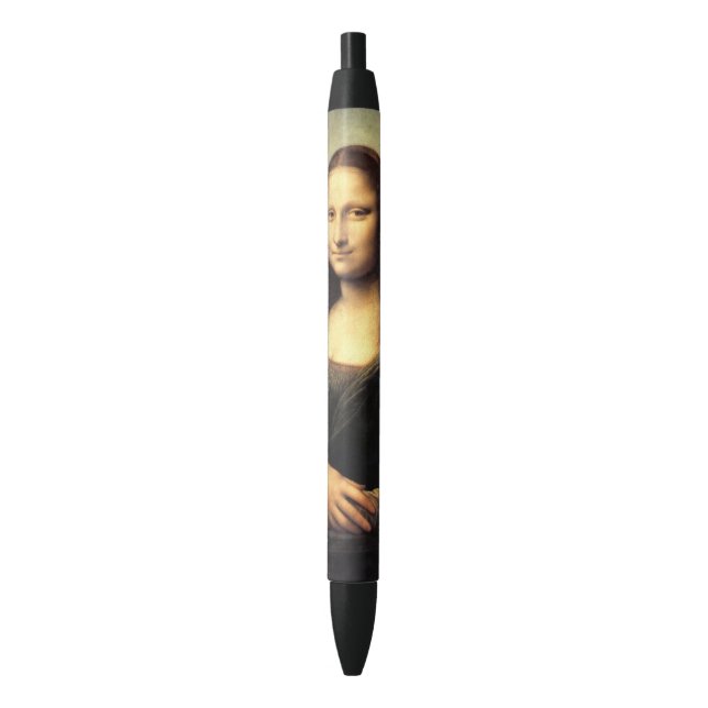 The Mona Lisa Leonardo da Vinci    Black Ink Pen (Front Vertical)