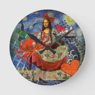 The Mona Lisa Round Clock