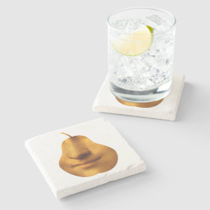 The Mona Lisa's Smile - Marble Coaster