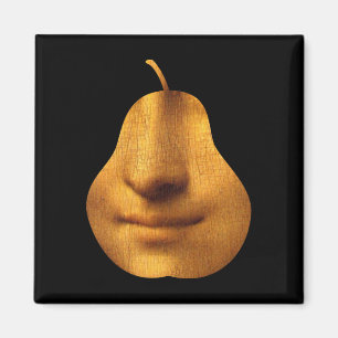The Mona Lisa's Smile Square Magnet