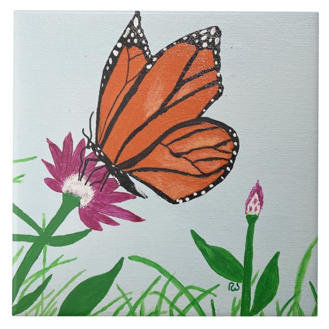 The Monarch Butterfly Tile (Front)