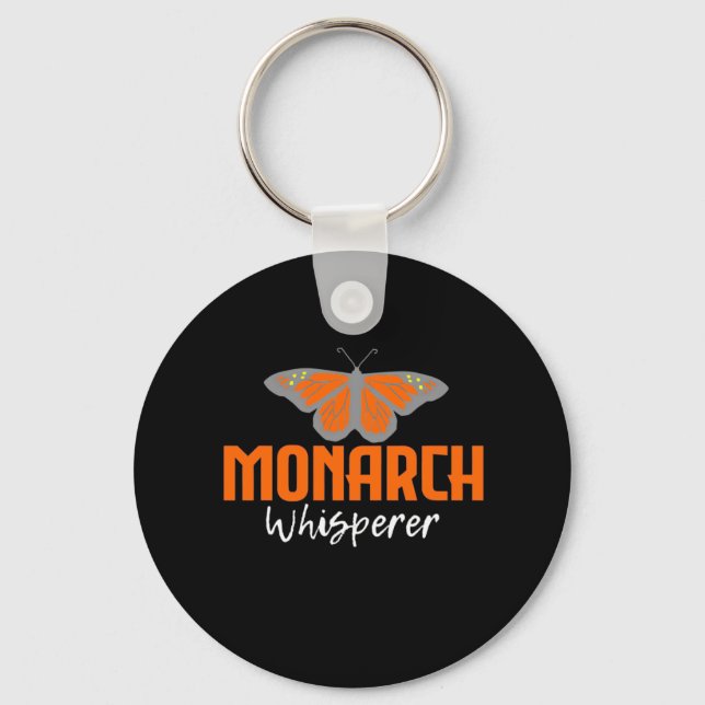 The Monarch Butterfly Whisperer Key Ring (Front)