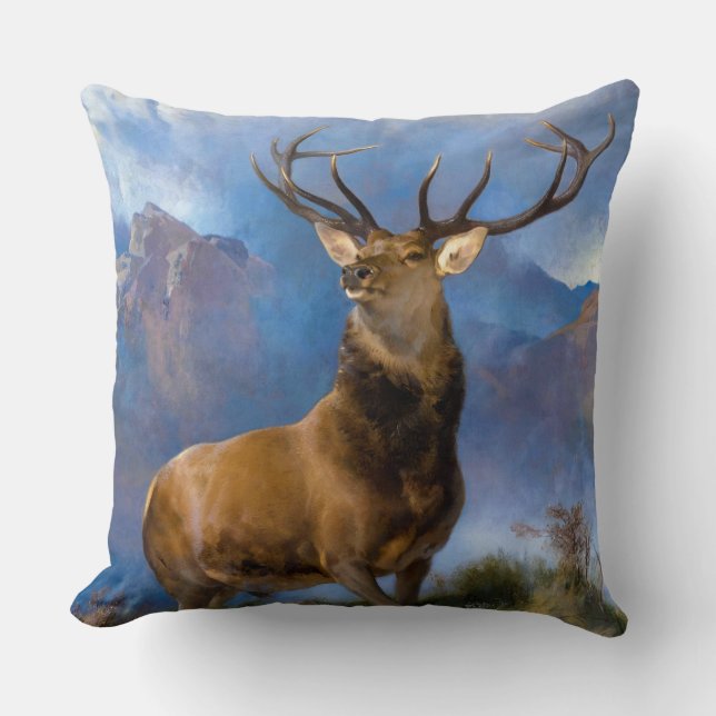 The Monarch of the Glen by Edwin Landseer Cushion (Front)
