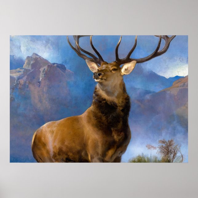 The Monarch of the Glen by Edwin Landseer Poster (Front)