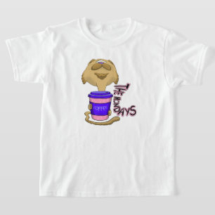 The Mondays Big Head Coffee Cat T-Shirt