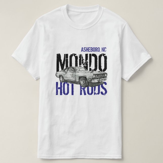 The Mondo T - SIMPLE HOT ROD T-Shirt (Design Front)