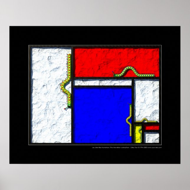The Mondrian caterpillars Poster (Front)