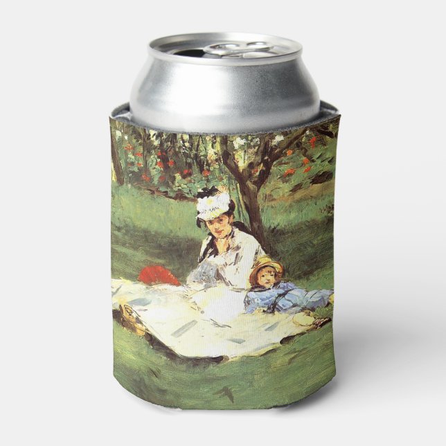  The Monet family in their garden Edouard Manet   Can Cooler (Can Front)
