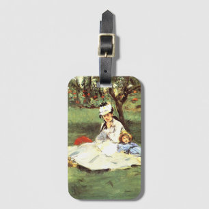  The Monet family in their garden Edouard Manet   Luggage Tag