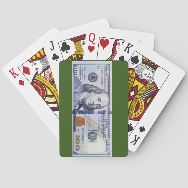 The money playing cards (Back)
