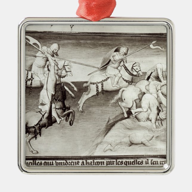 The Mongol leader, Hulagu, khan of the Ilkhanate Metal Tree Decoration (Front)