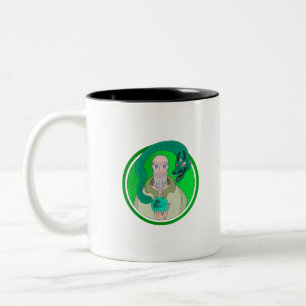 The Monk and the Dragon Two-Tone Coffee Mug