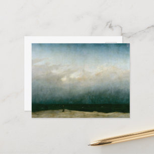 The Monk by the Sea by Caspar David Friedrich Holiday Postcard