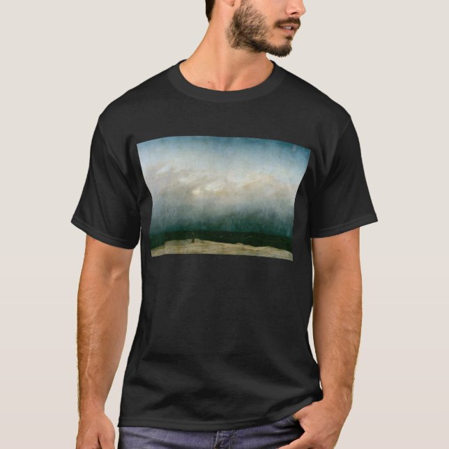 The Monk by the Sea by Caspar David Friedrich T-Shirt (Front)