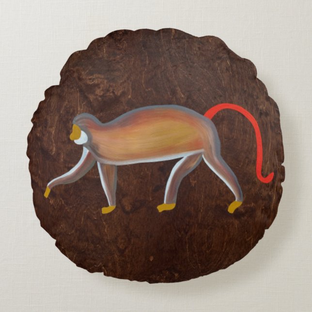The Monkey 2009 Round Cushion (Front)
