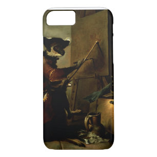 The Monkey Painter, 1740 (oil on canvas) iPhone 8/7 Case