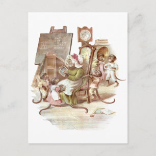 The Monkey School Postcard
