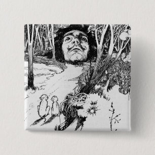 The Monkeys Admired It Greatly 15 Cm Square Badge