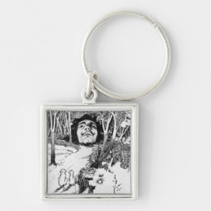 The Monkeys Admired It Greatly Key Ring