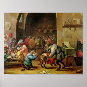 The Monkeys at School Poster