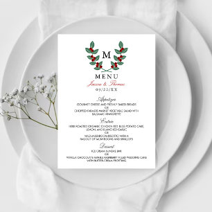 The Monogram Berry Bush Wedding Collection - Menu
