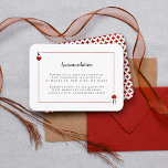 The Monogram Playing Card Wedding Collection<br><div class="desc">Celebrate in style with these stylish and very trendy wedding accommodation cards. This design is easy to personalise with your special event wording and your guests will be thrilled when they receive these fabulous cards.</div>