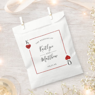 The Monogram Playing Card Wedding Collection Favour Bags