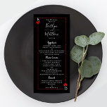 The Monogram Playing Card Wedding Collection Menu<br><div class="desc">Celebrate in style with these stylish and very trendy wedding menu cards. This design is easy to personalise with your special event wording and your guests will be thrilled when they see these fabulous menus.</div>