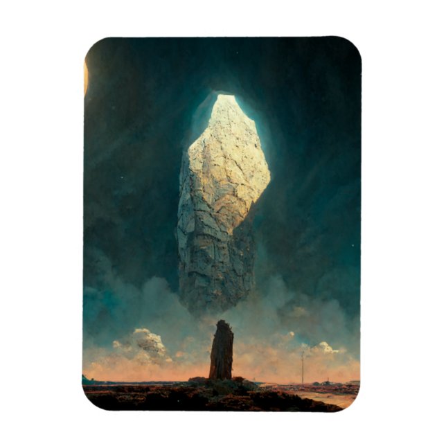 The Monolith 3 Fantasy Sci-Fi Magnet (Vertical)