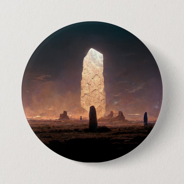 The Monolith 4 Fantasy Sci-Fi 7.5 Cm Round Badge (Front)