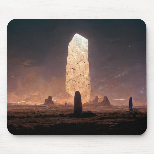 The Monolith 4 Fantasy Sci-Fi Mouse Mat (Front)