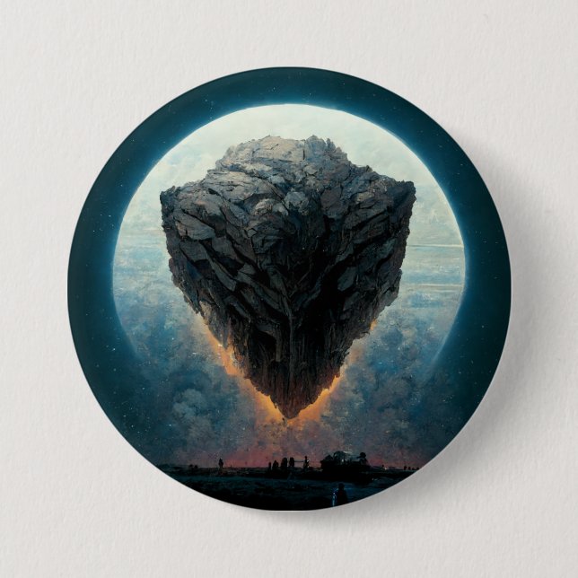 The Monolith Fantasy Sci-Fi Art 7.5 Cm Round Badge (Front)