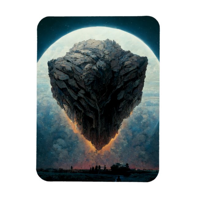 The Monolith Fantasy Sci-Fi Art Magnet (Vertical)