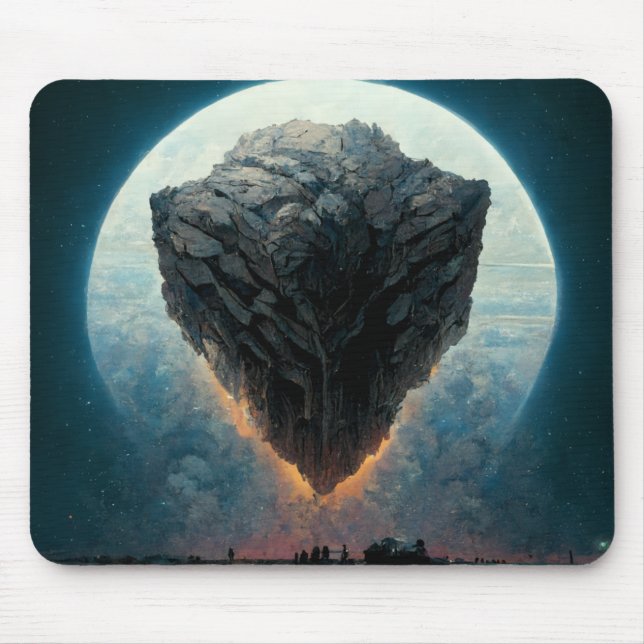 The Monolith Fantasy Sci-Fi Art Mouse Mat (Front)