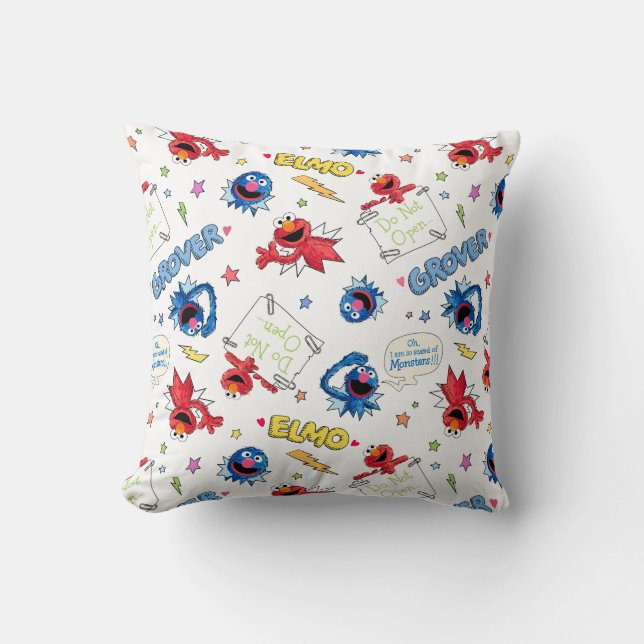 The Monster at the End of This Story Pattern Cushion (Front)