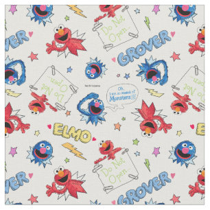 The Monster at the End of This Story Pattern Fabric