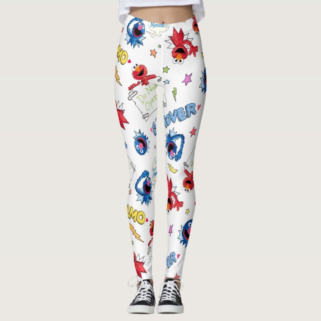 The Monster at the End of This Story Pattern Leggings (Front)