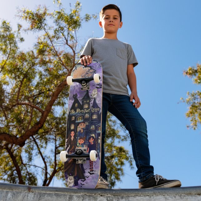 The Monster Drive Haunted House Skateboard (The Monster Drive Haunted House Skateboard)