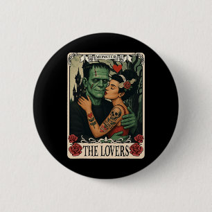 The Monster Frankenstein And Bride The Lovers Taro 6 Cm Round Badge